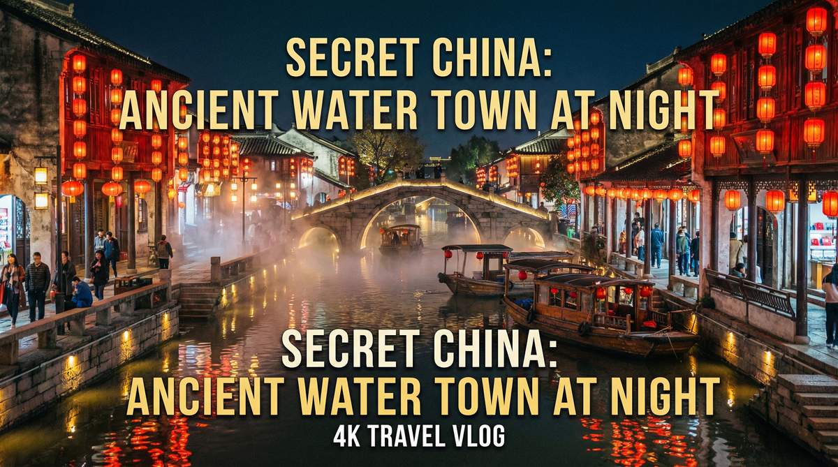 抖阴古镇夜景旅拍视频